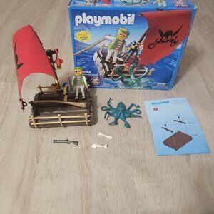 Playmobil 5780 Vintage Pirate Raft octopus monkey parrot  with box